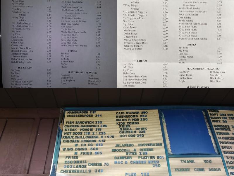 4 C's Food Services Menu