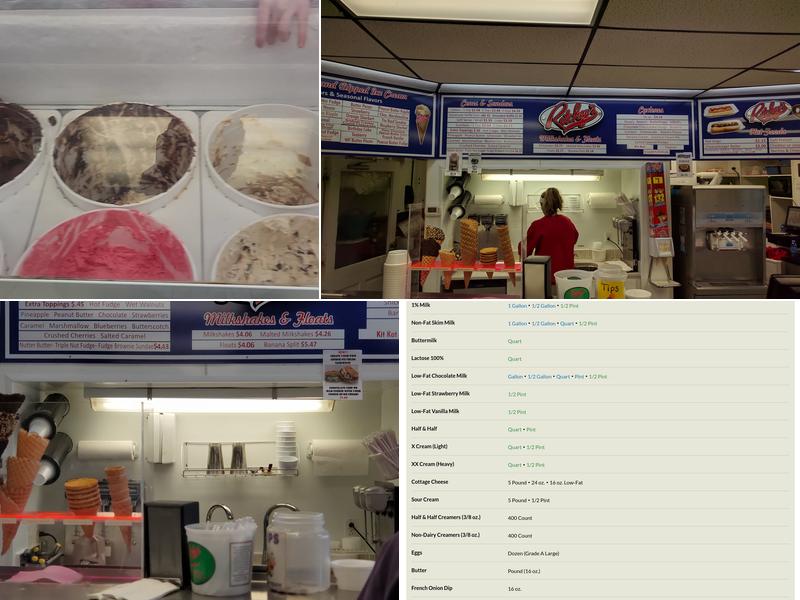 Ritchey’s Dairy Inc. Menu