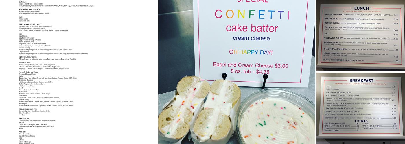 Hello Bagel Menu