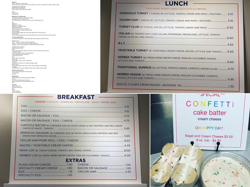 Hello Bagel Menu