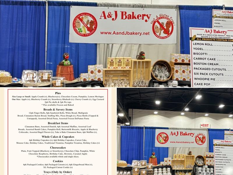 A & J Bakery Menu