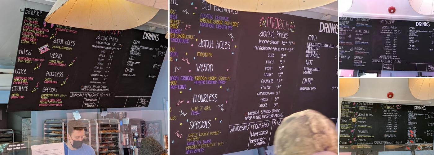 PVDonuts Menu
