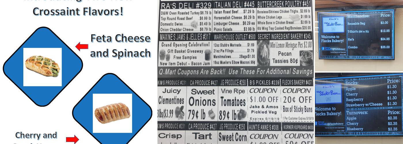 Fleck's Bakery Menu