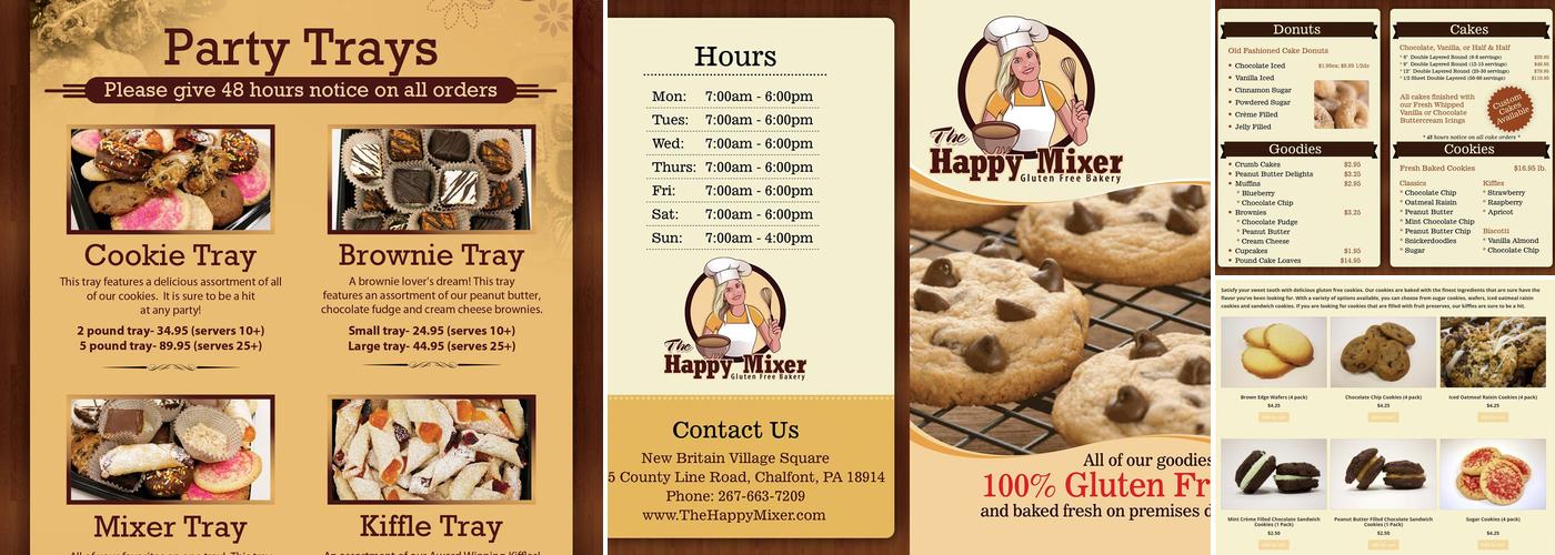 The Happy Mixer Gluten Free Bakery Menu