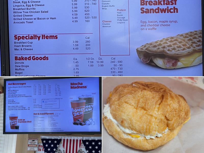 Honey Dew Donuts Menu