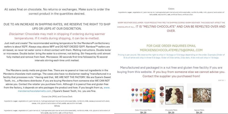 Dyane's Sweet Tooth Menu