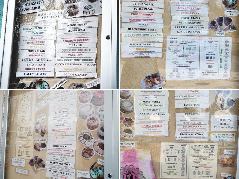 Big Tree Soft Serve Ice Cream Menu