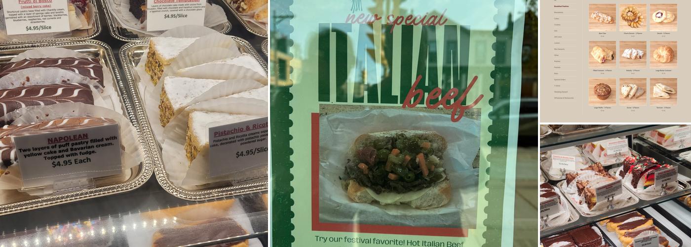 Peter Sciortino Bakery Menu