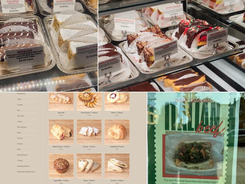 Peter Sciortino Bakery Menu