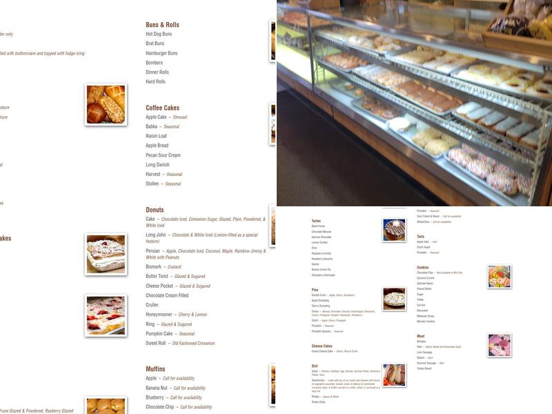 National Bakery & Deli | West – Brookfield Menu