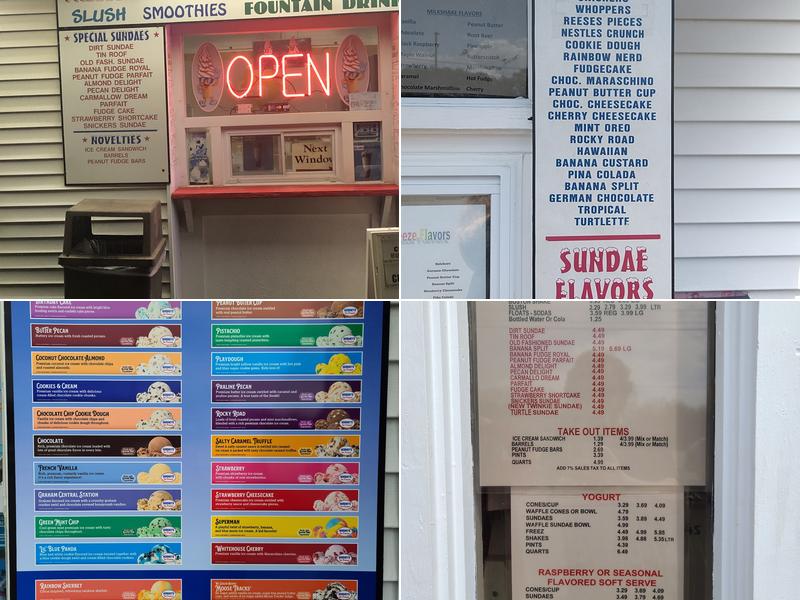 Kool Cones Menu
