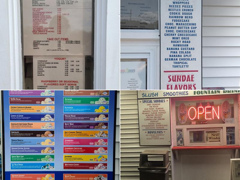 Kool Cones Menu