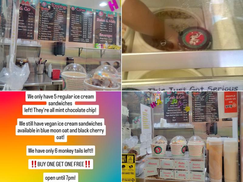 Babes Ice Cream & Dessert Menu