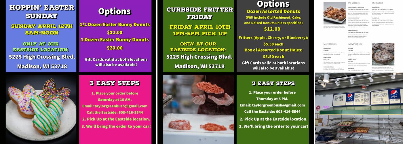 Greenbush Bakery Menu