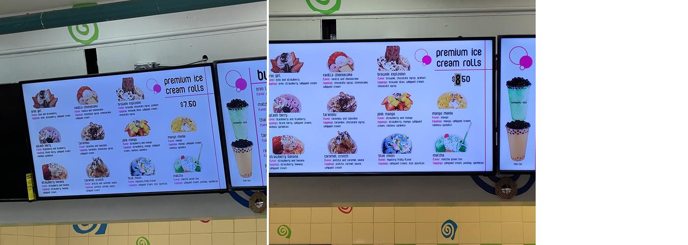 Fancy Roll Menu