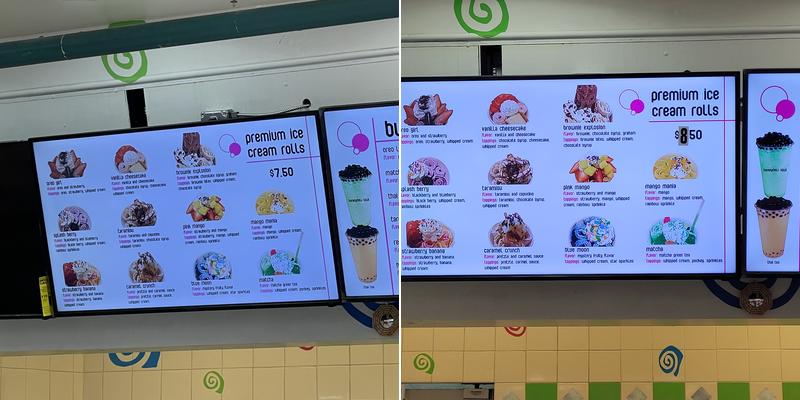 Fancy Roll Menu