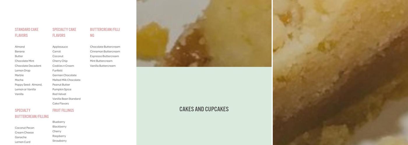 Bakery on Terrace Menu