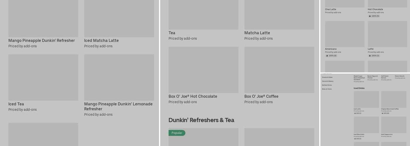 Dunkin' Menu