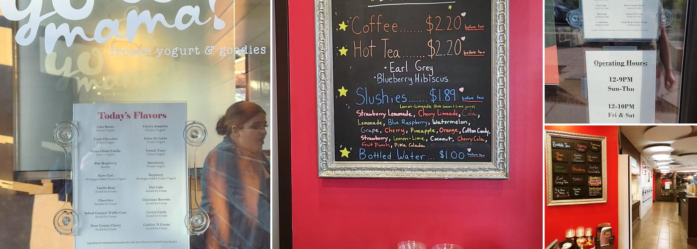 Yo Mama! Menu