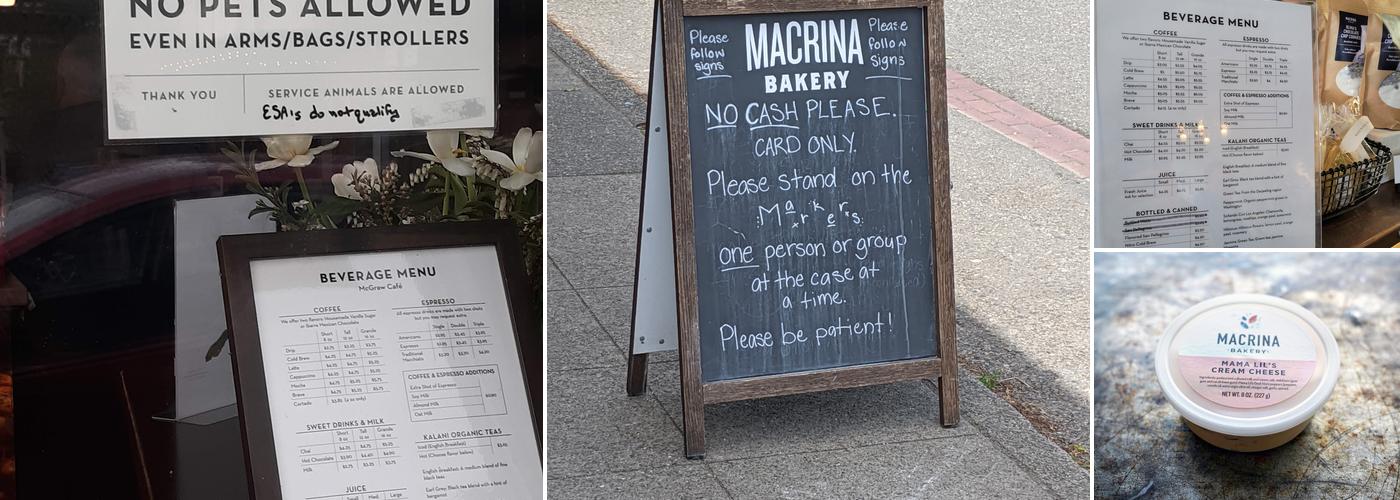 Macrina Bakery Menu