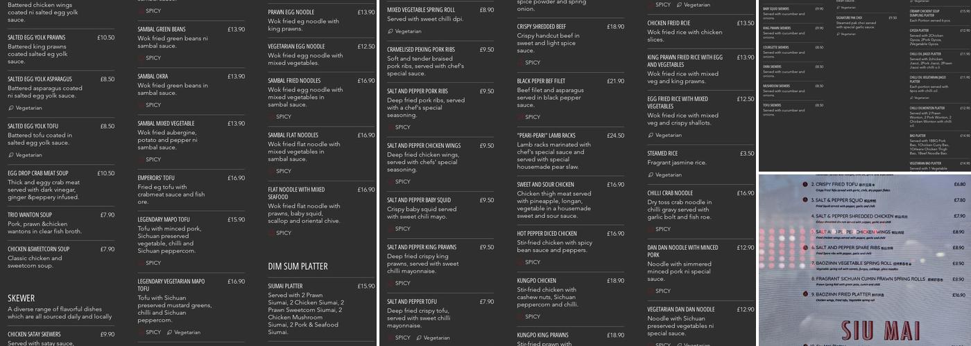 BaoziInn - London Bridge Menu