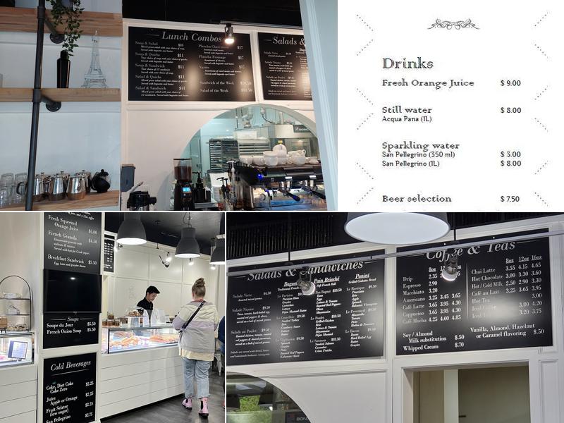 La Parisienne French Bakery Menu