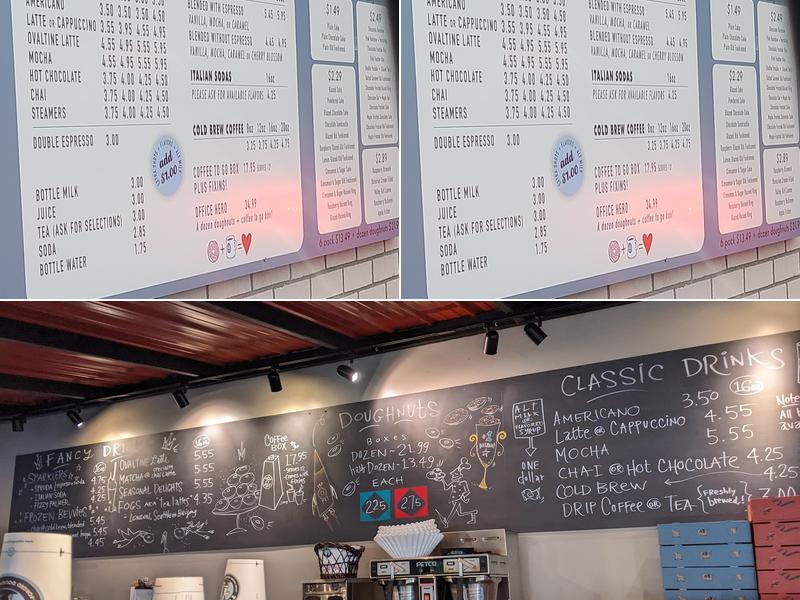 Top Pot Doughnuts Menu