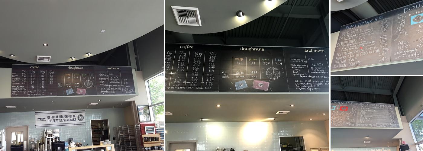 Top Pot Doughnuts Menu