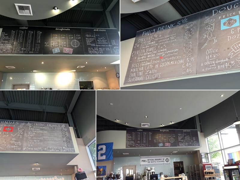 Top Pot Doughnuts Menu