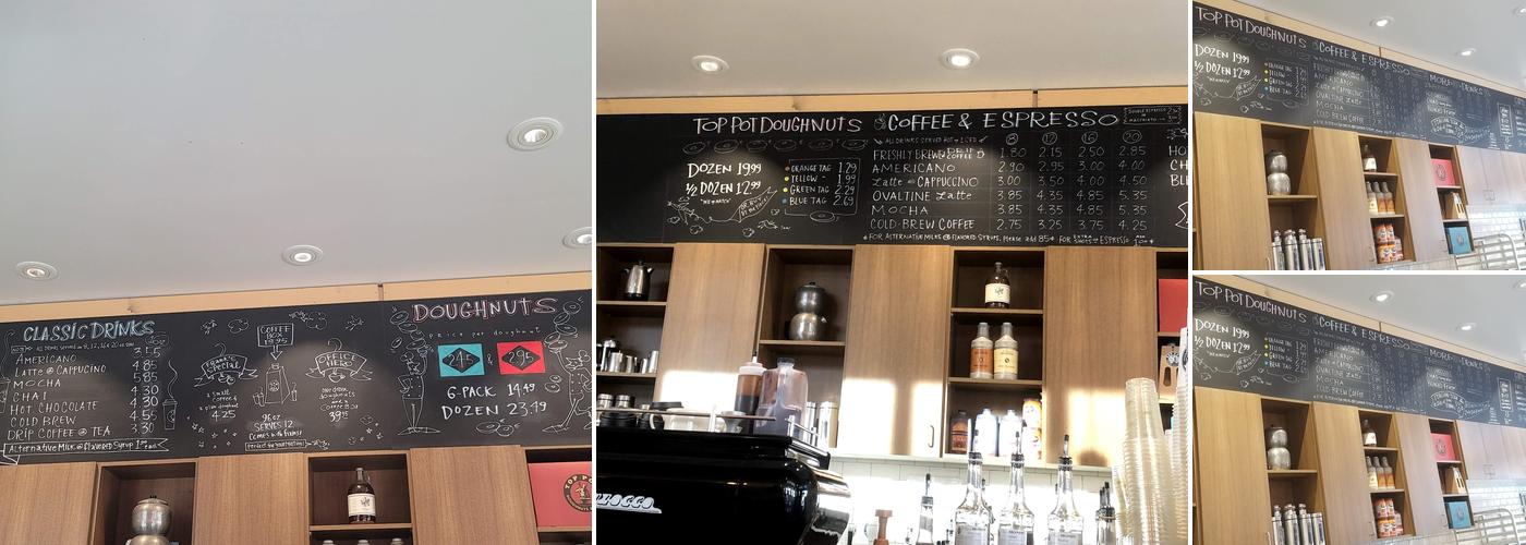 Top Pot Doughnuts Menu