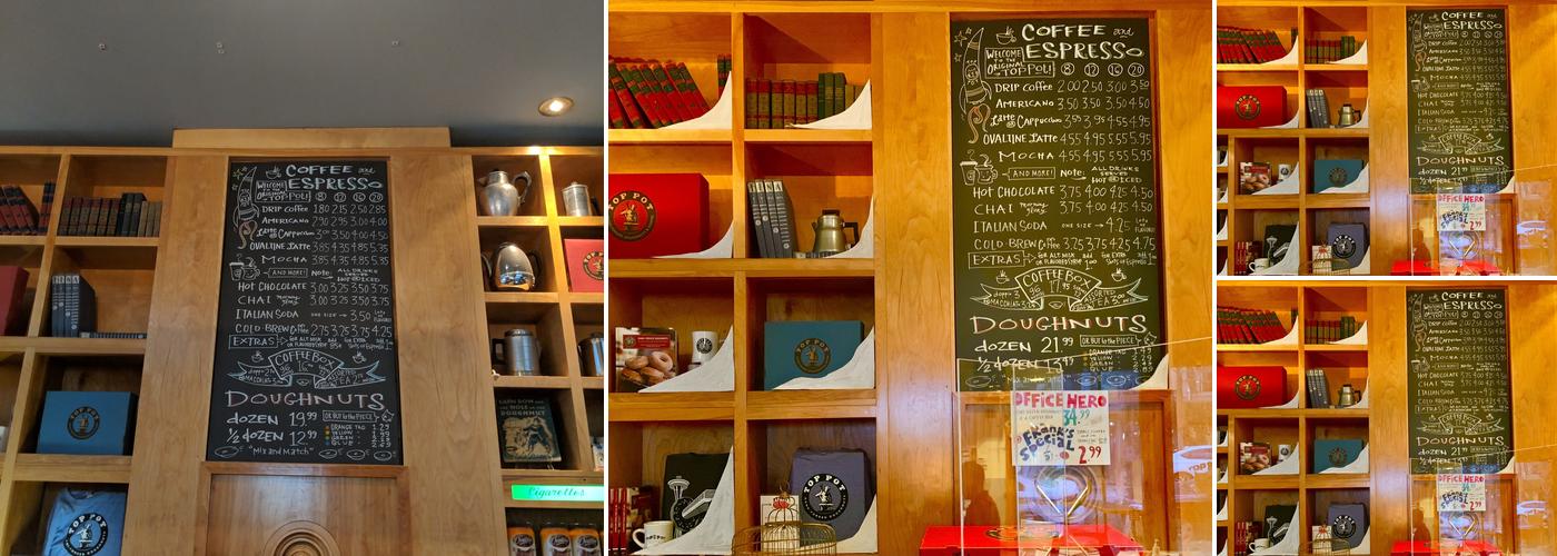 Top Pot Doughnuts Menu