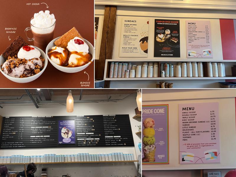 Molly Moon's Homemade Ice Cream Menu