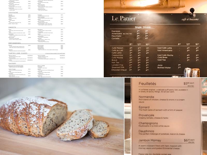 Le Panier Menu