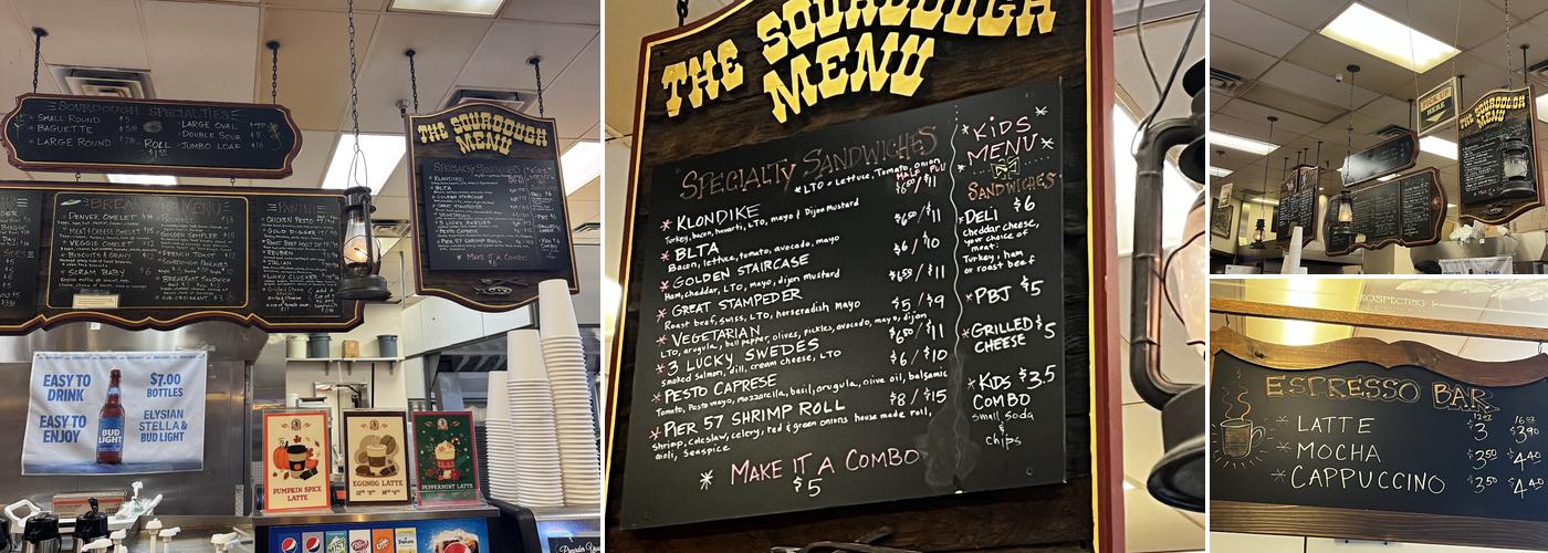 Alaskan Sourdough Bakery Menu