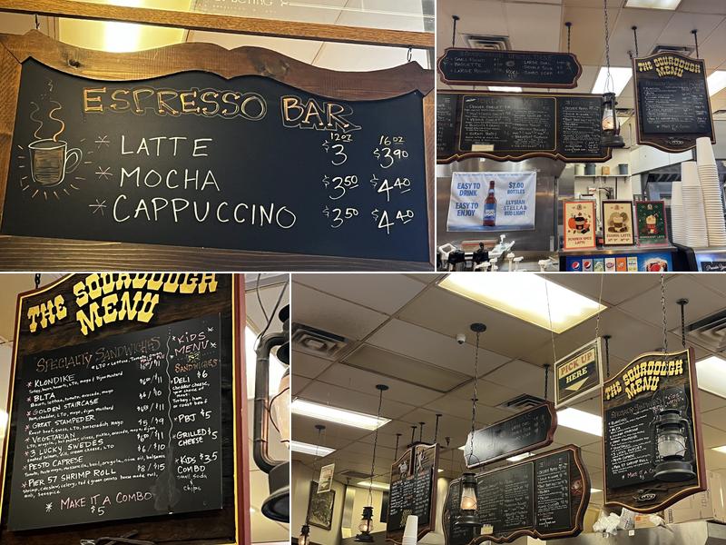 Alaskan Sourdough Bakery Menu