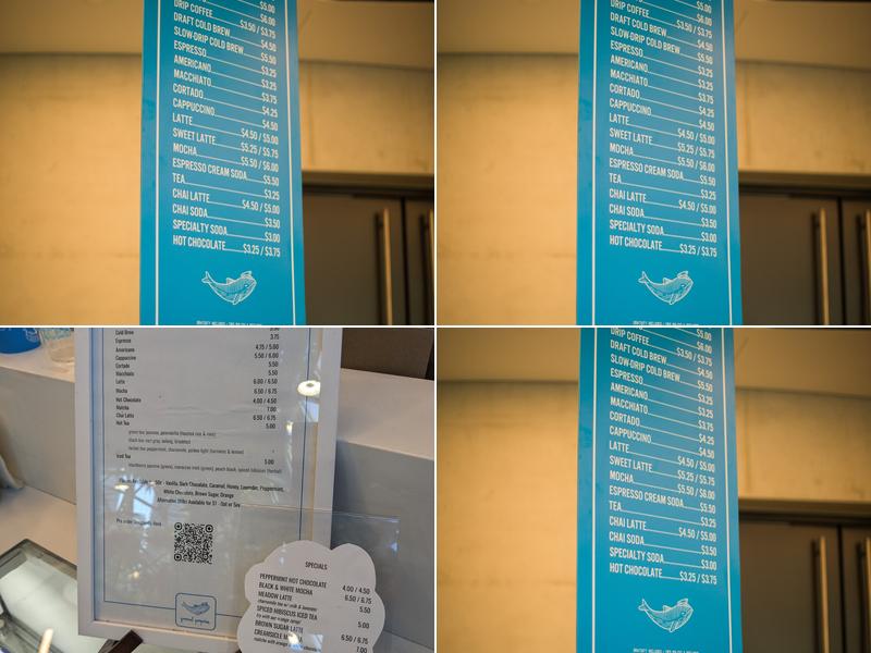 General Porpoise Doughnuts Menu