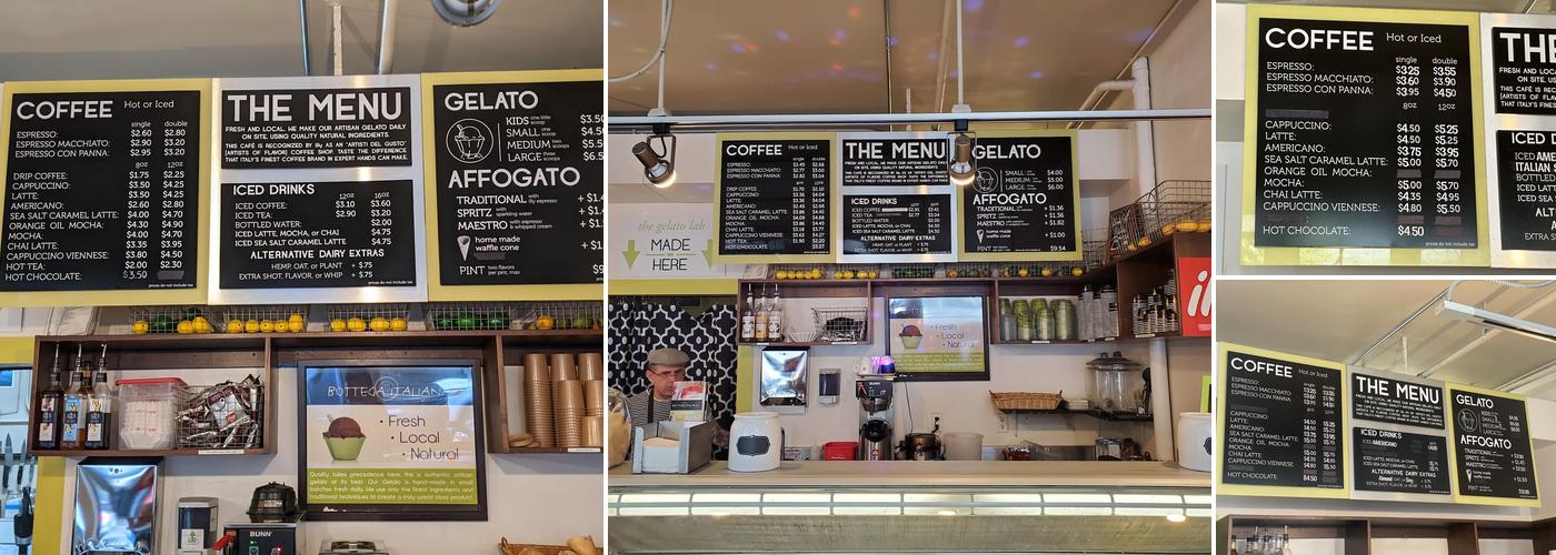 Bottega Italiana Menu