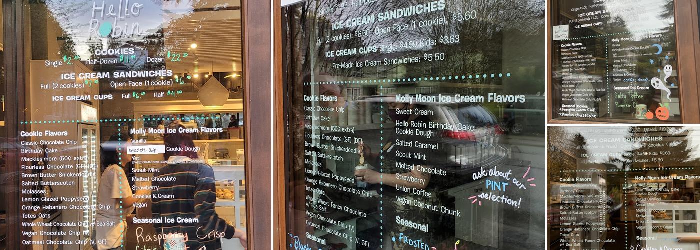 Hello Robin Menu