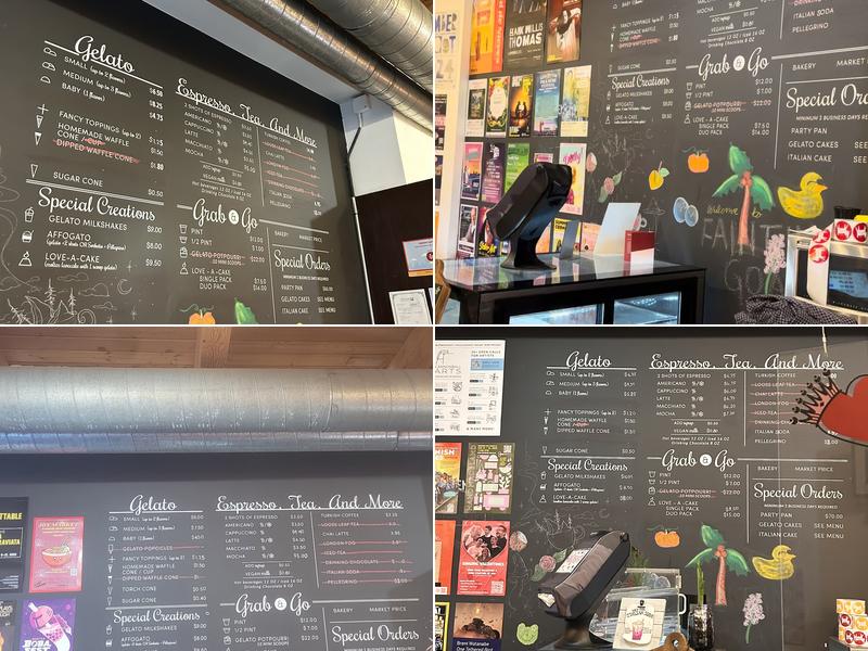 Fainting Goat Gelato - Fremont Menu