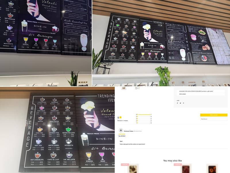 miFLAVOUR Modern French Bakery Menu