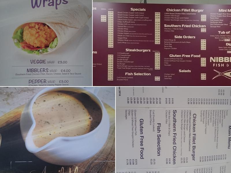 Nibblers Markethill Menu