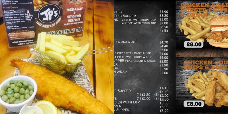 JPs Ogle Street Armagh City Menu