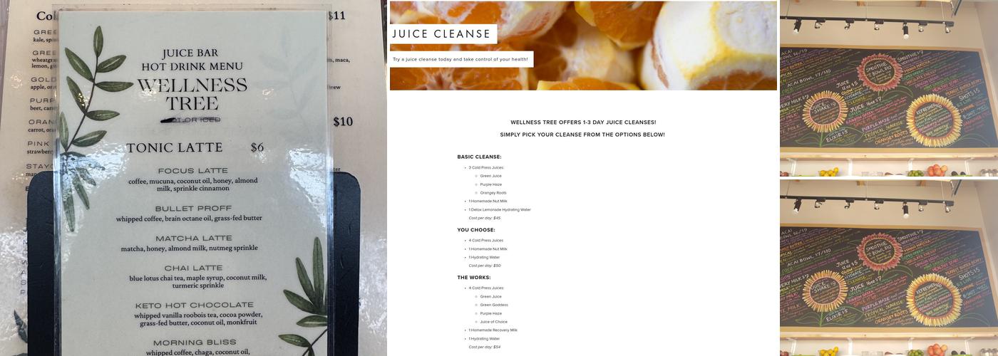Wellness Tree Juice (Perry) Menu