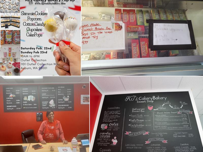 KJs Cakery Bakery Sweet Shop Menu