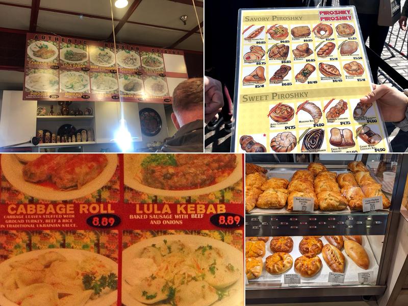 Piroshky Bakery Menu