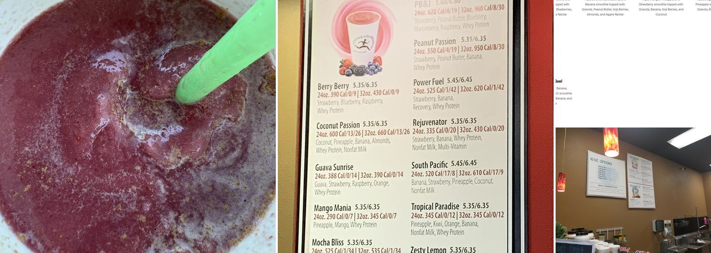 Emerald City Smoothie Menu