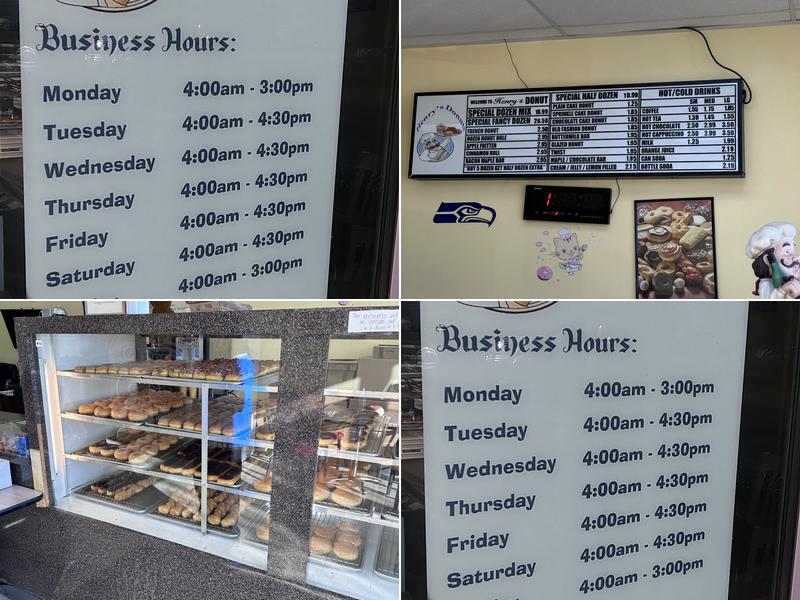 Henry's Donuts Menu