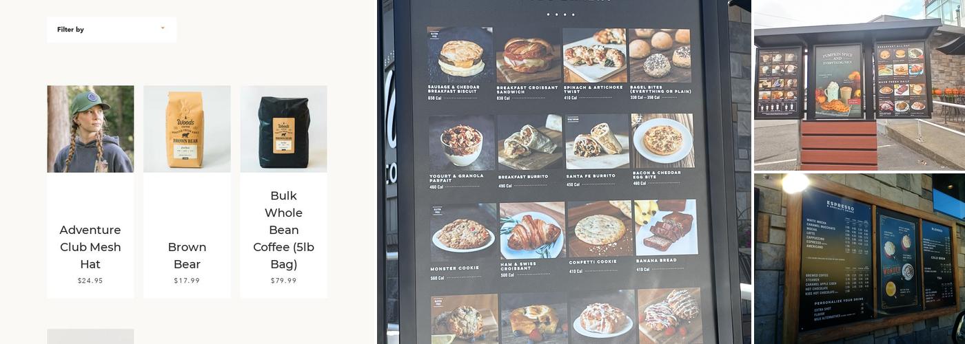 Woods Coffee Menu