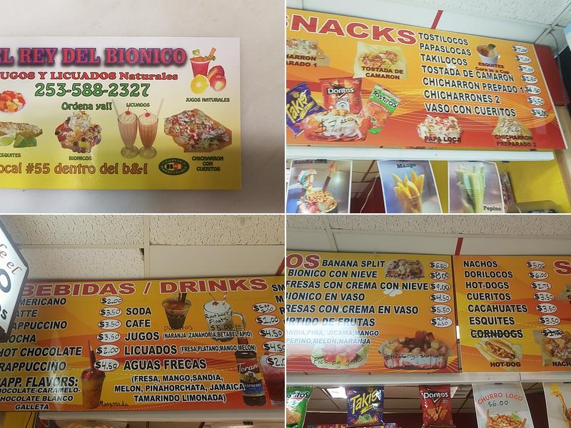 El Rey Del Bionico Menu