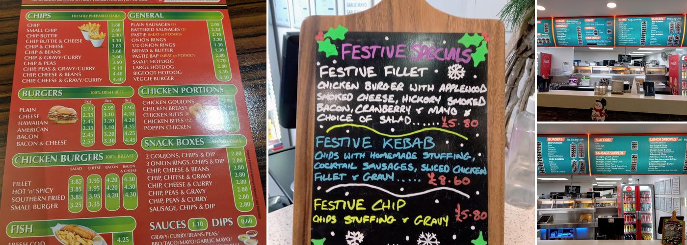 Maureens Chippy Menu